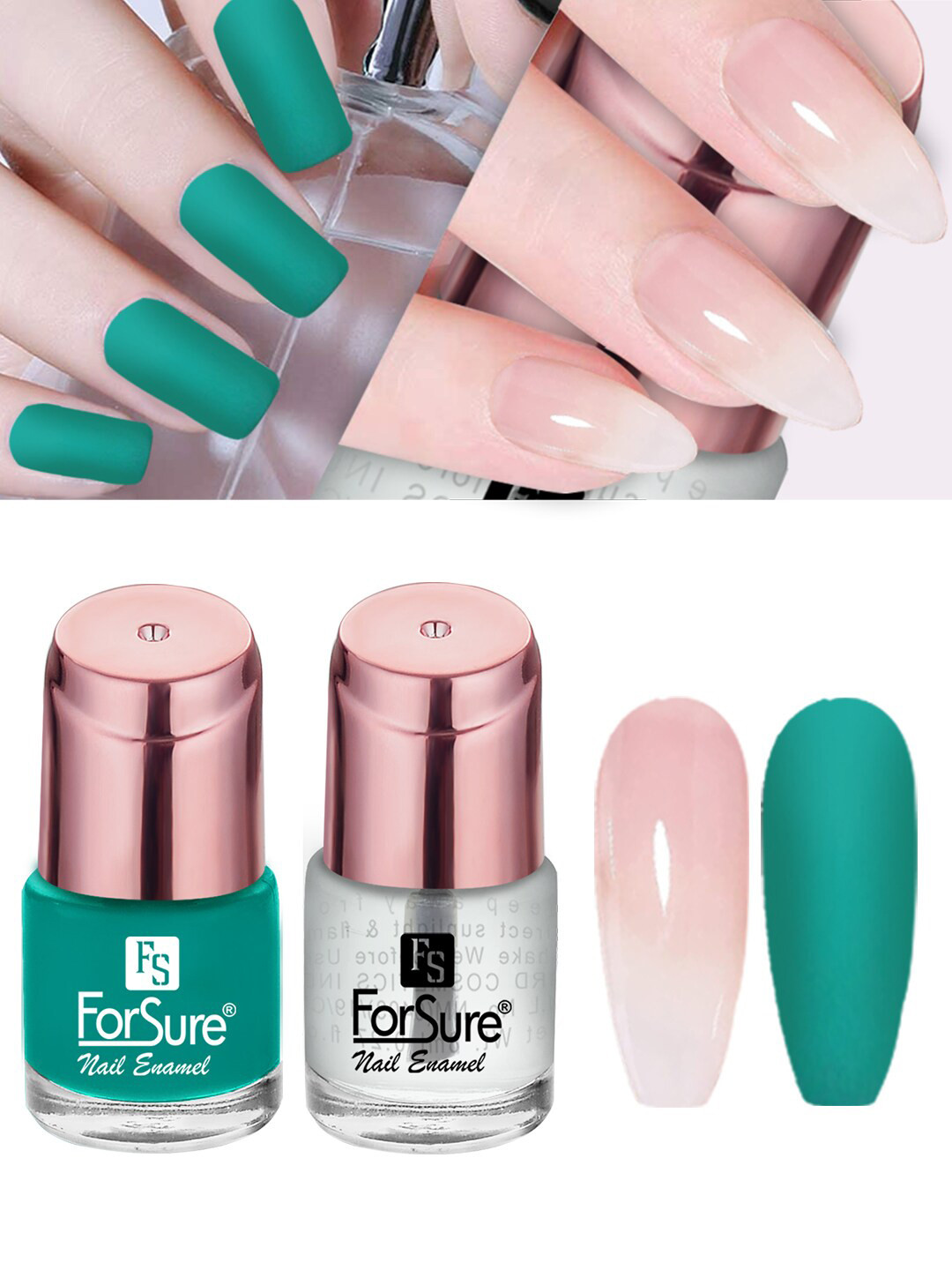ForSure Set Of 2 Shining Quick Dry Nail Paint 8 ml Each - Shade 113 & 114