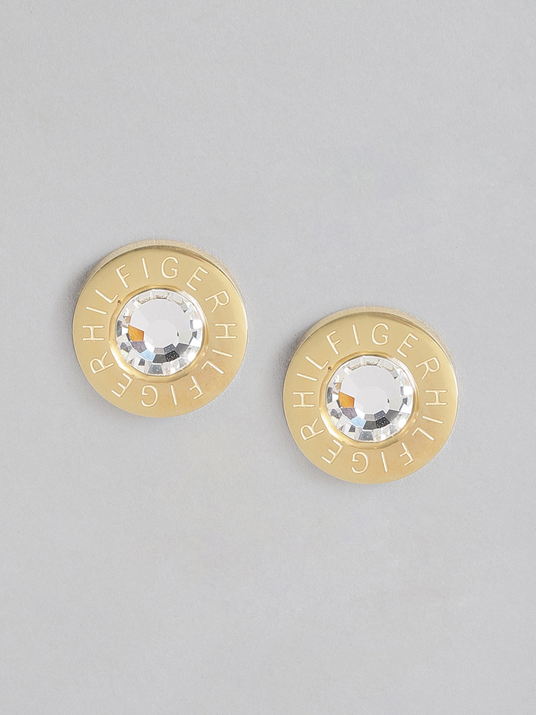 Tommy Hilfiger Fine Core Crystal Circular Stud Earrings