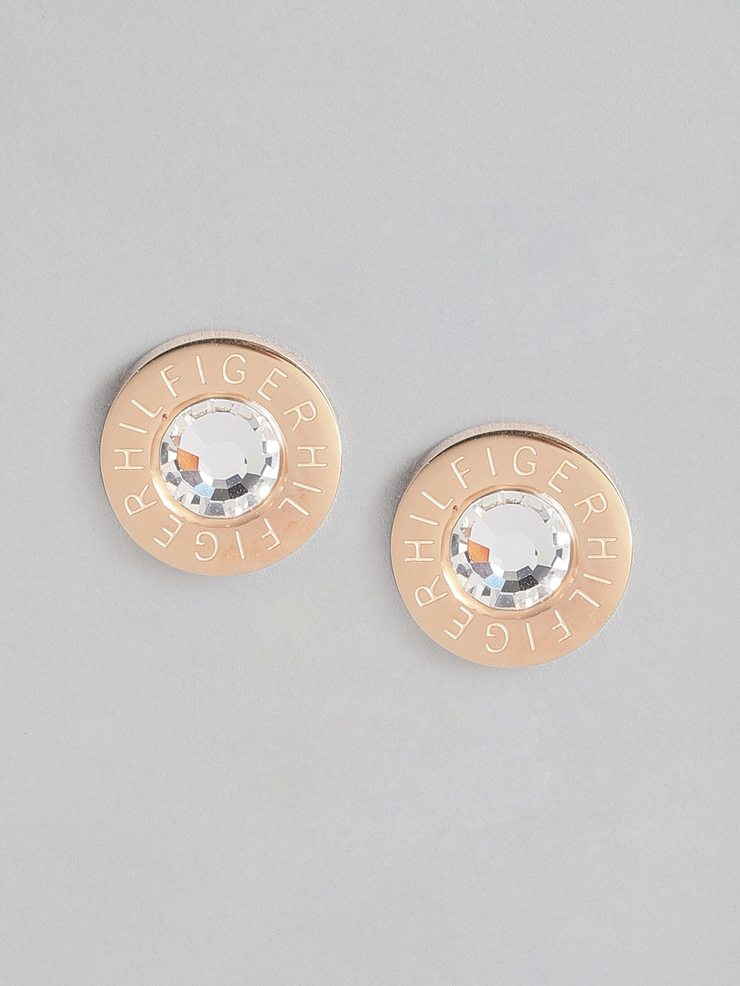 Tommy Hilfiger Fine Core Crystal Circular Stud Earrings