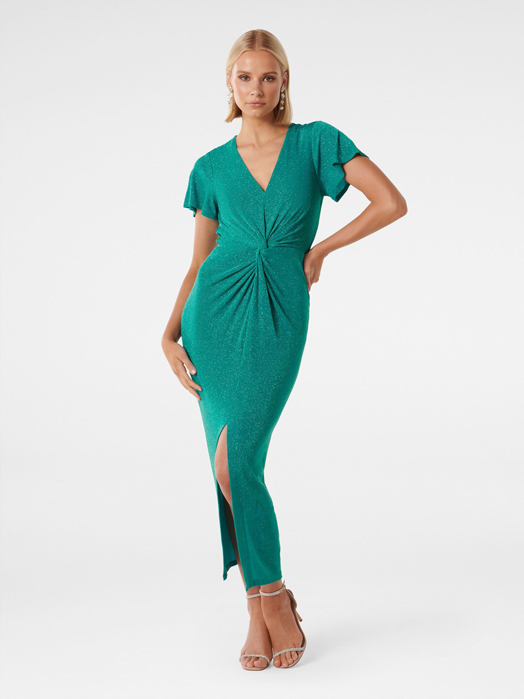 Forever New V-Neck Cut-outs Sheath Dress