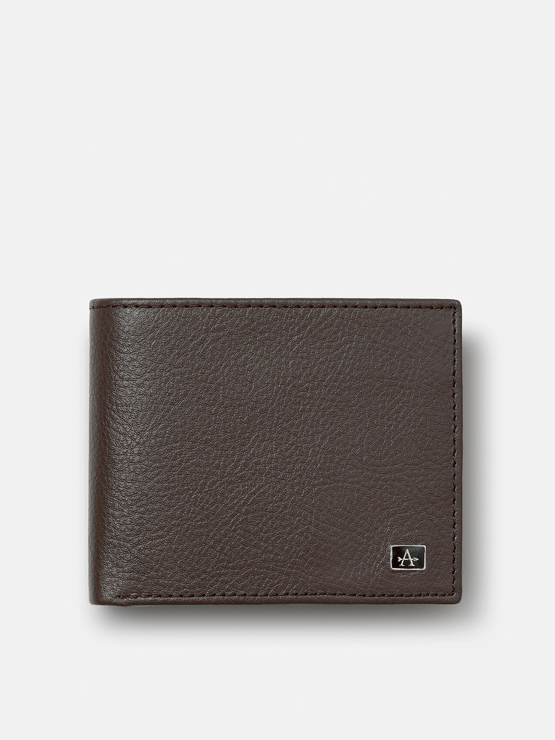 Arrow Men Textured Leather Two Fold Wallet