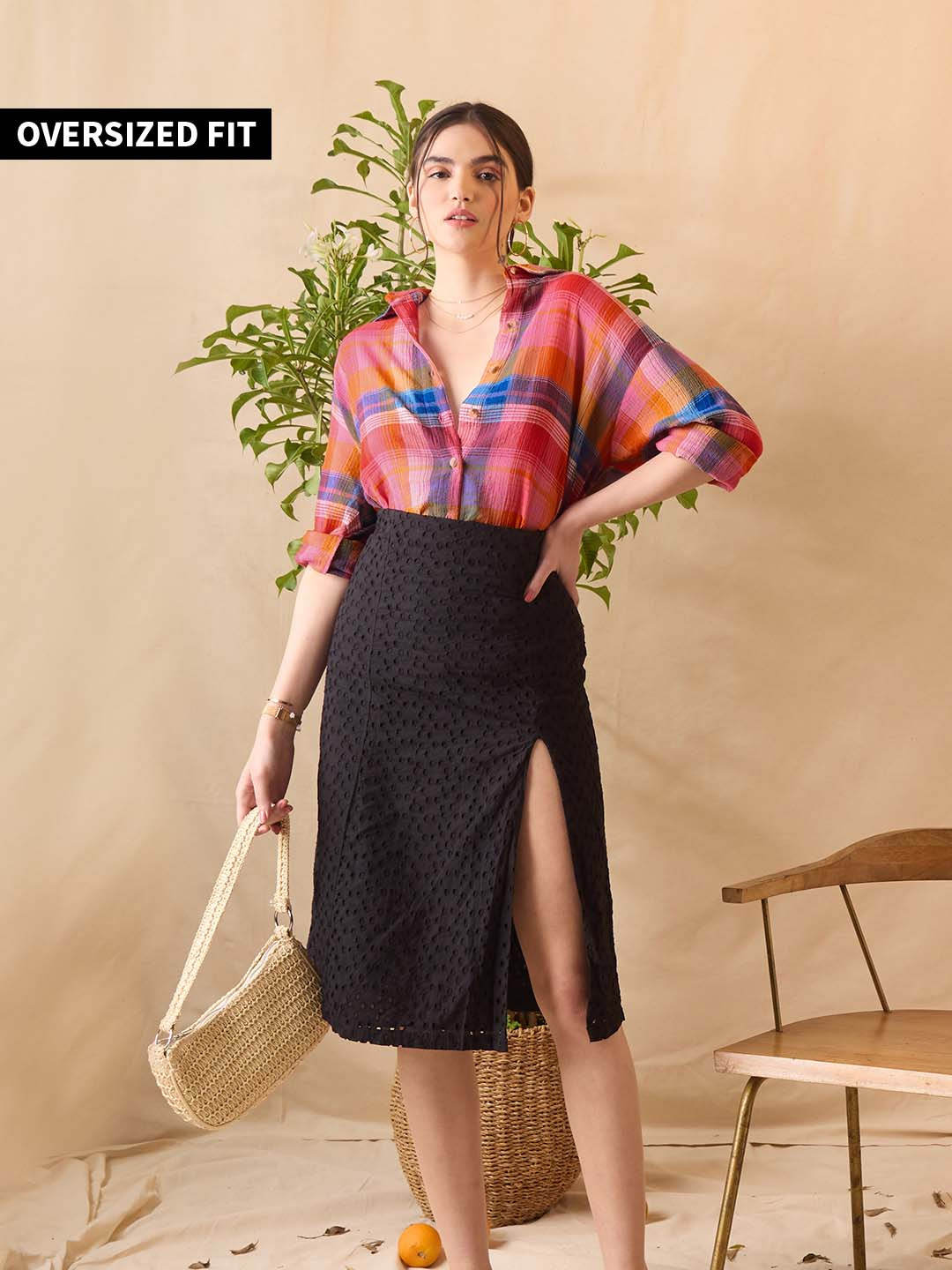 The souled store TSS Originals Stained Glass Multicolor Women Boyfriend Shirts