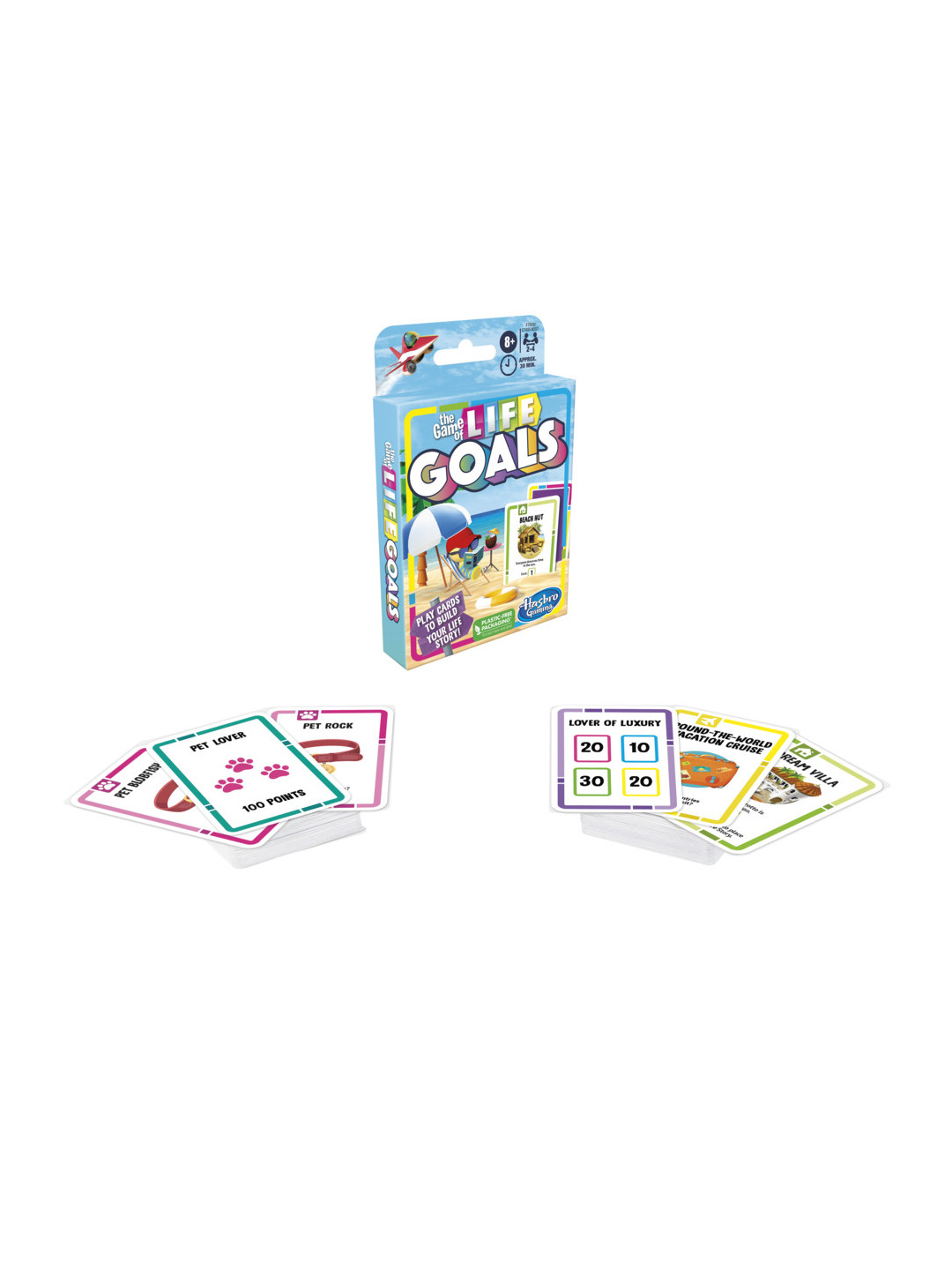 Hasbro Gaming Unisex Kids The Game of Life Goals Quick-Playing Card Game For Ages 8+