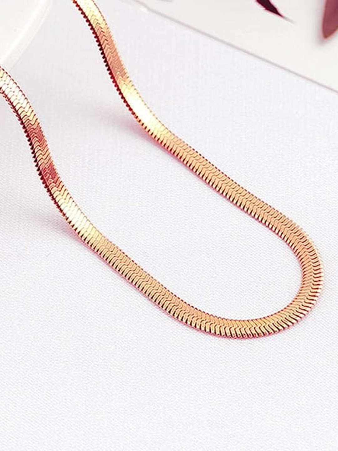 EL REGALO Gold Plated Chain Anklet