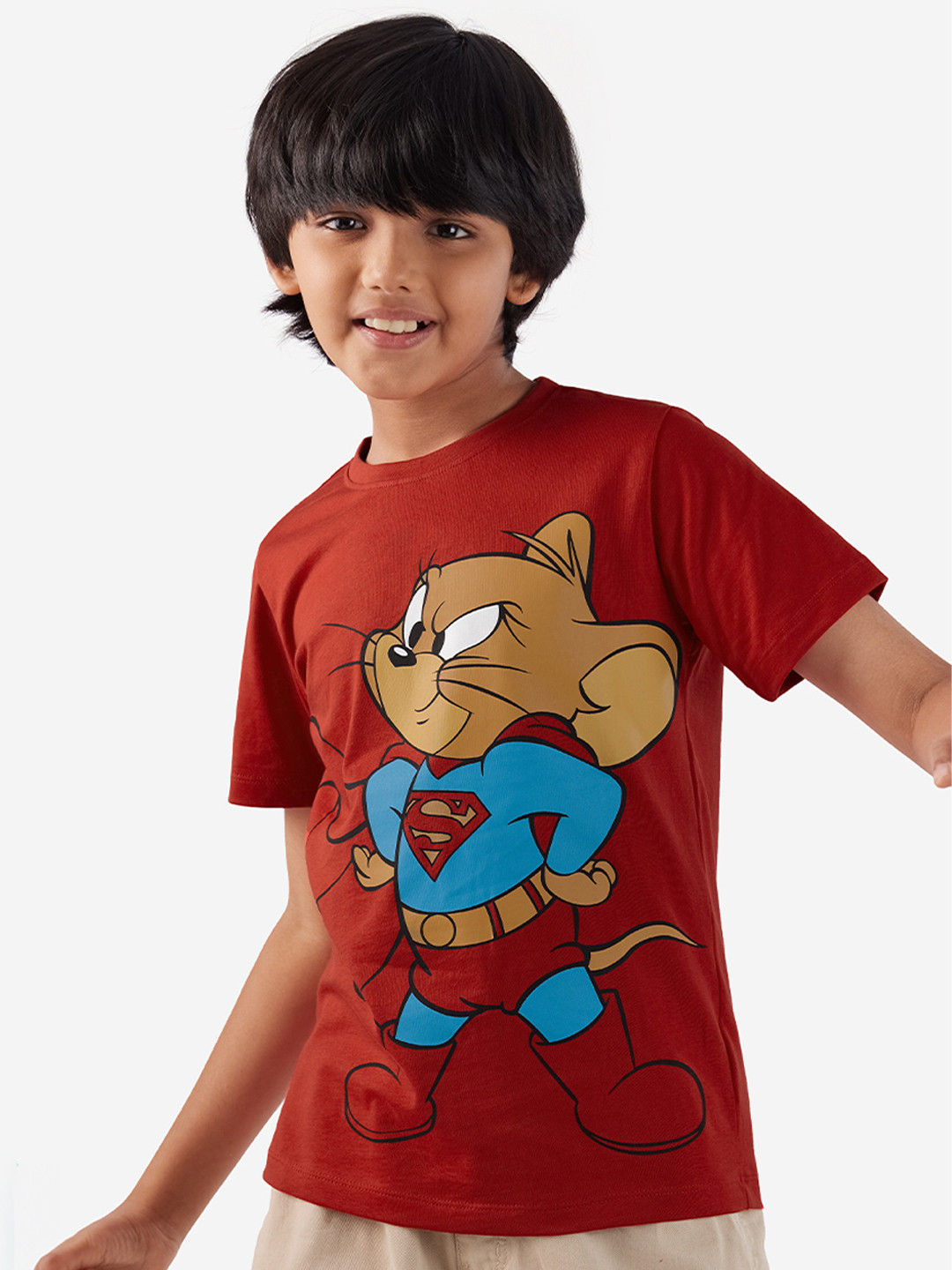 The Souled Store Boys Jerry Printed Pure Cotton T-Shirt