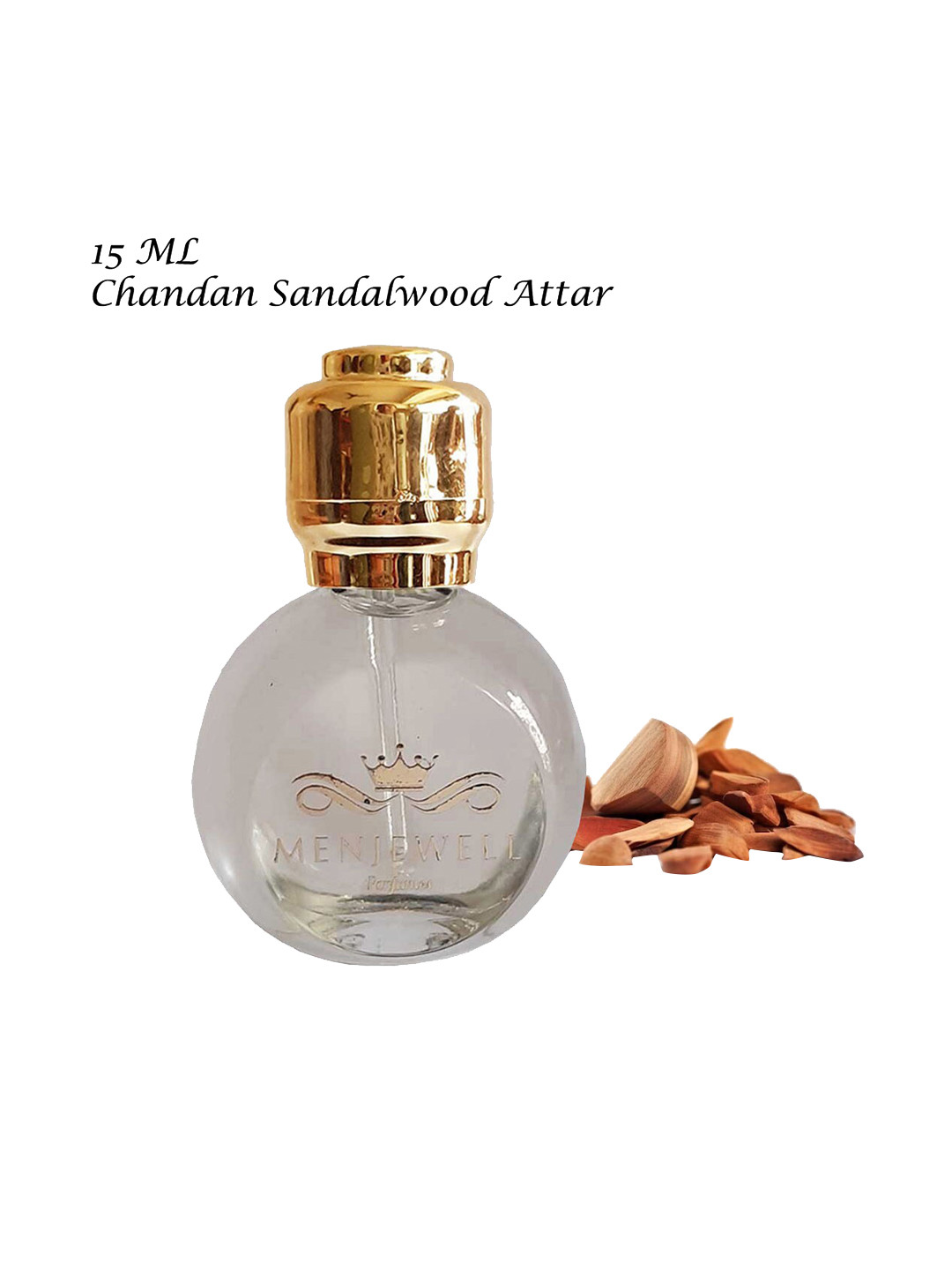 Menjewell Premium Sandalwood Attar Perfume - 15ml