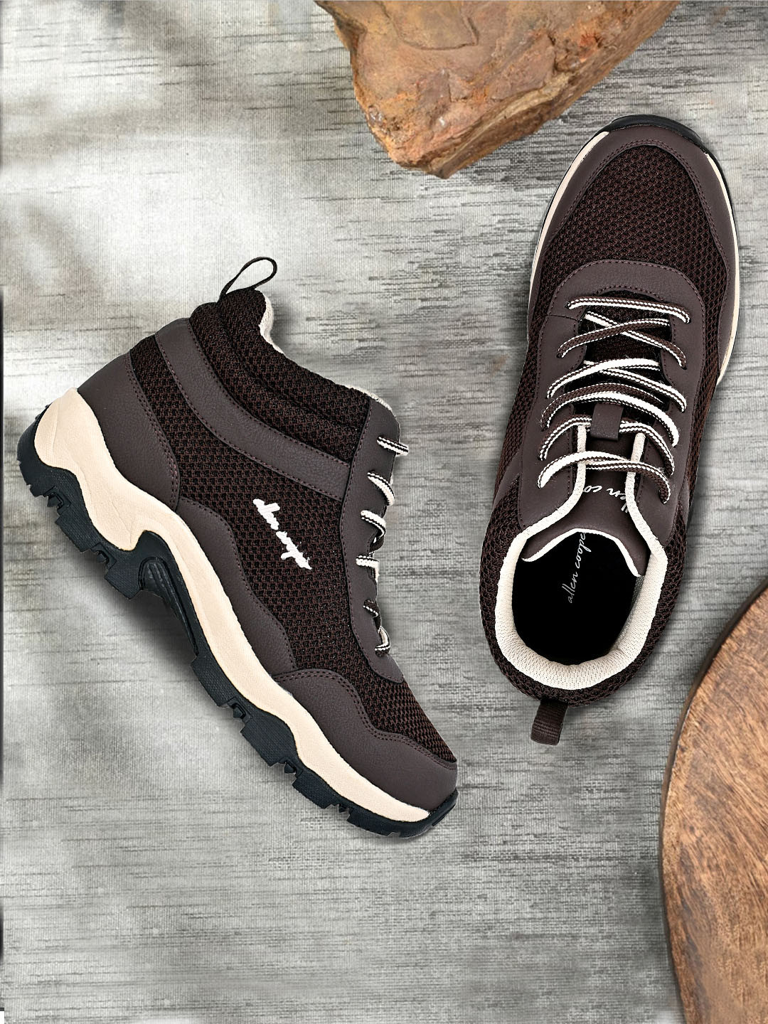 Allen Cooper Men Memory Foam Technology Trekking Shoes