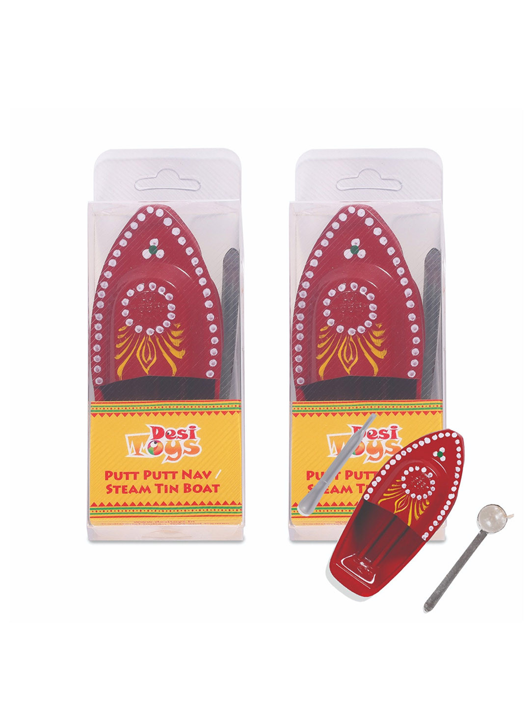 Desi Toys Kids Set Of 2 Pop Pop Steam Toy Boat