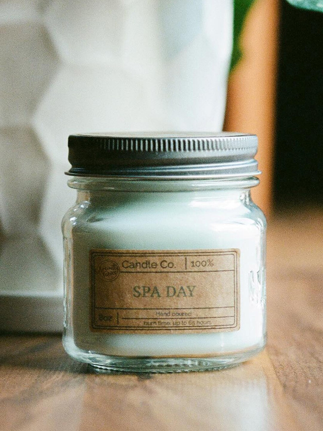 Aromatic Fables Spa Day Scented 1 Wick Solid Square Regular Jar Candles