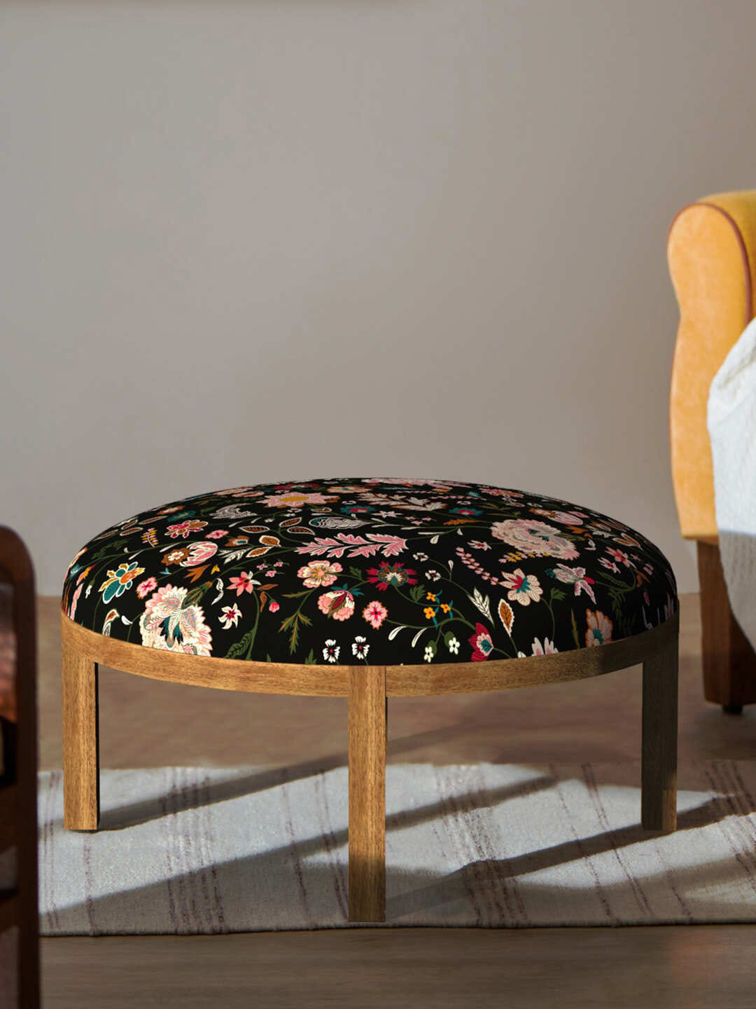 Chumbak Printed Bohemian Ottoman