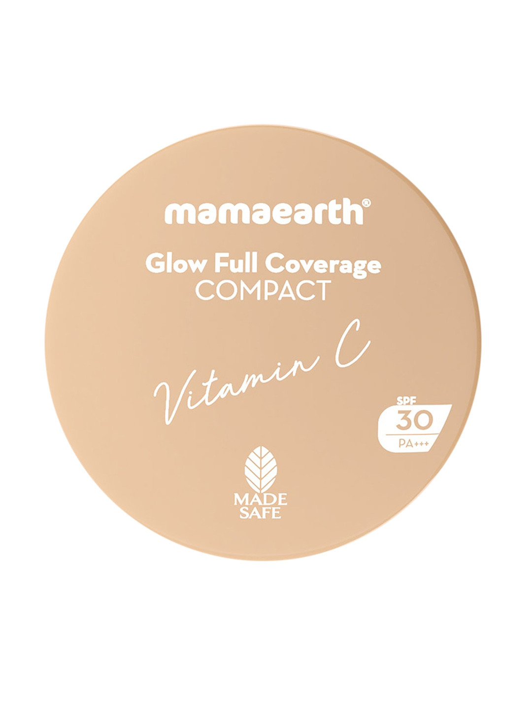 Mamaearth Glow Full Coverage Compact SPF 30  - 9 g - Almond Glow