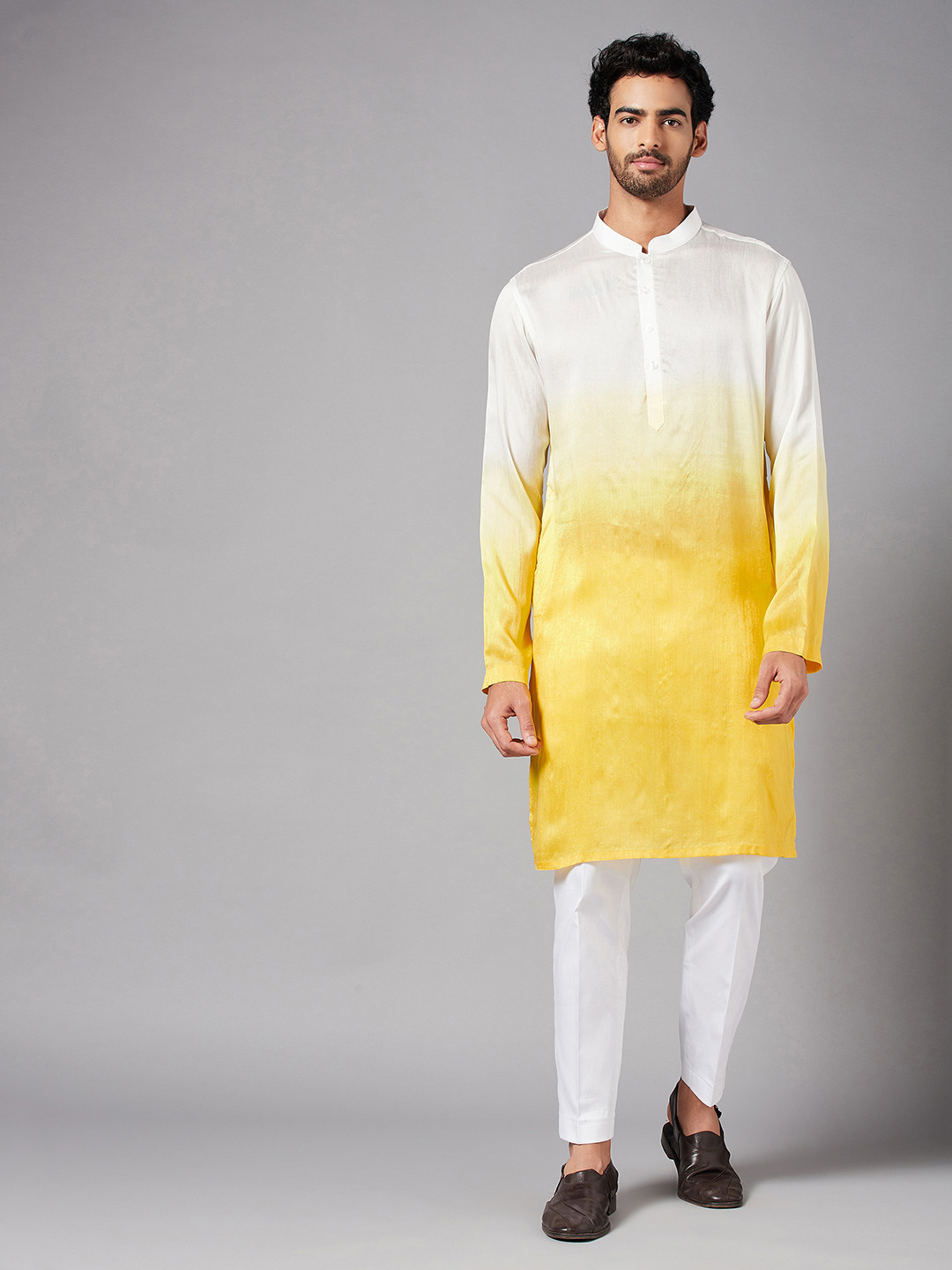 HILO DESIGN Ombre Regular Kurta With Trousers