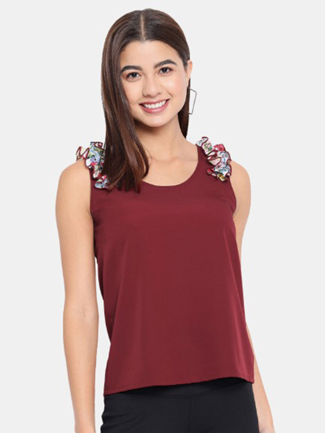 BAESD Round Neck Sleeveless Top