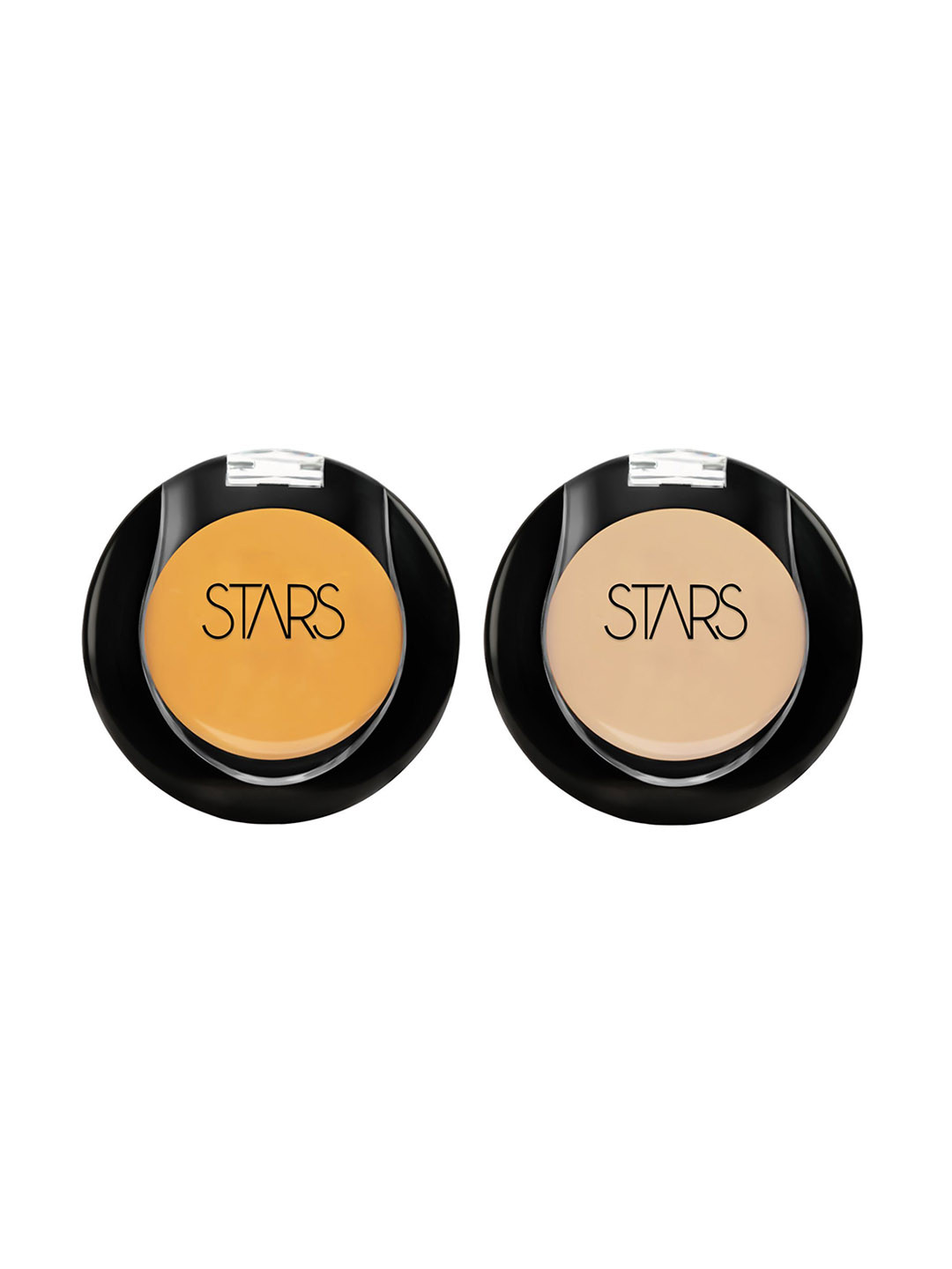 Stars Cosmetics Set of 2 Face Makeup Cream Concealer -5gm each-Yellow-Light