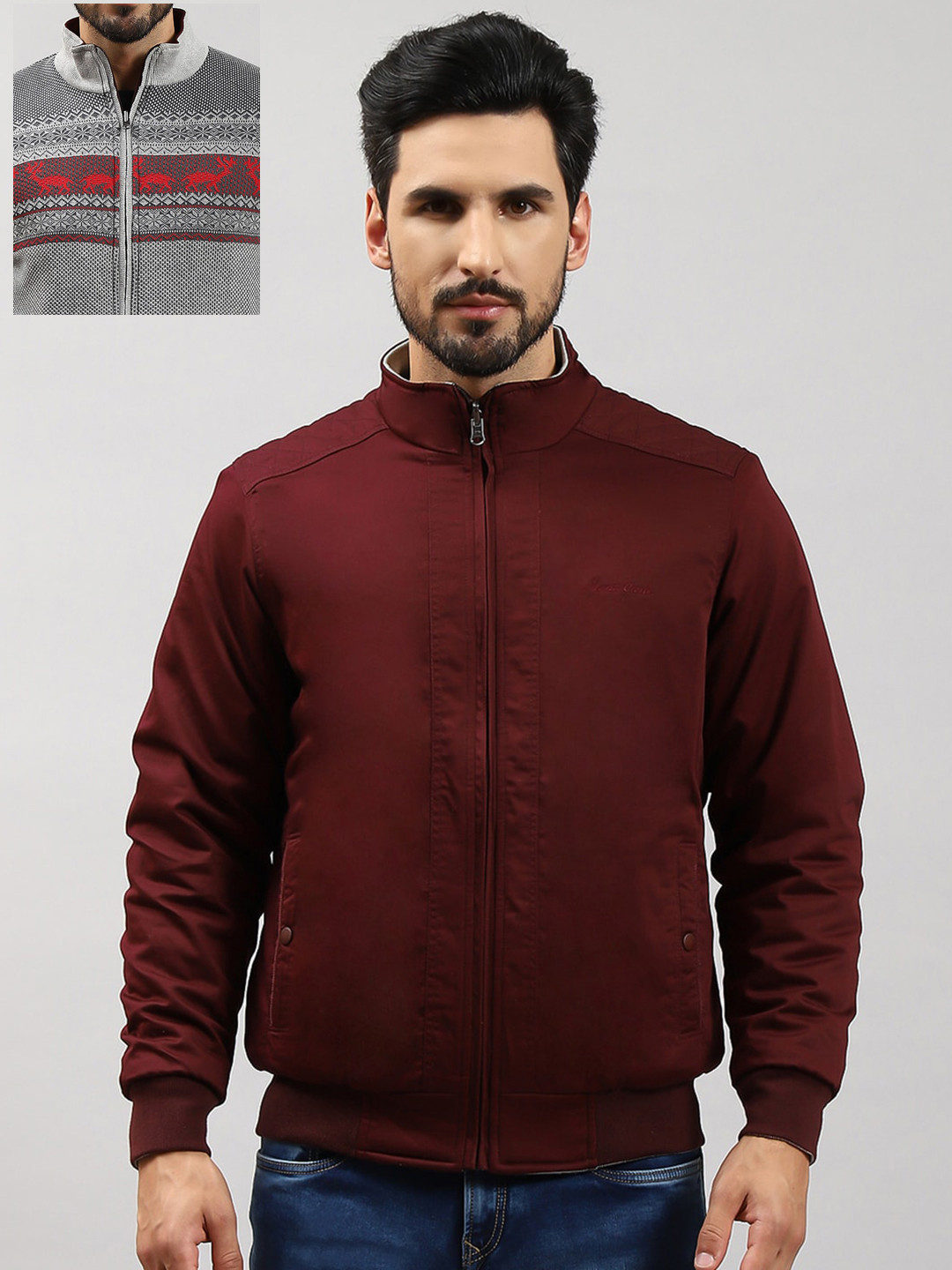 Monte Carlo Lightweight Reversible Cotton Bomber Jacket