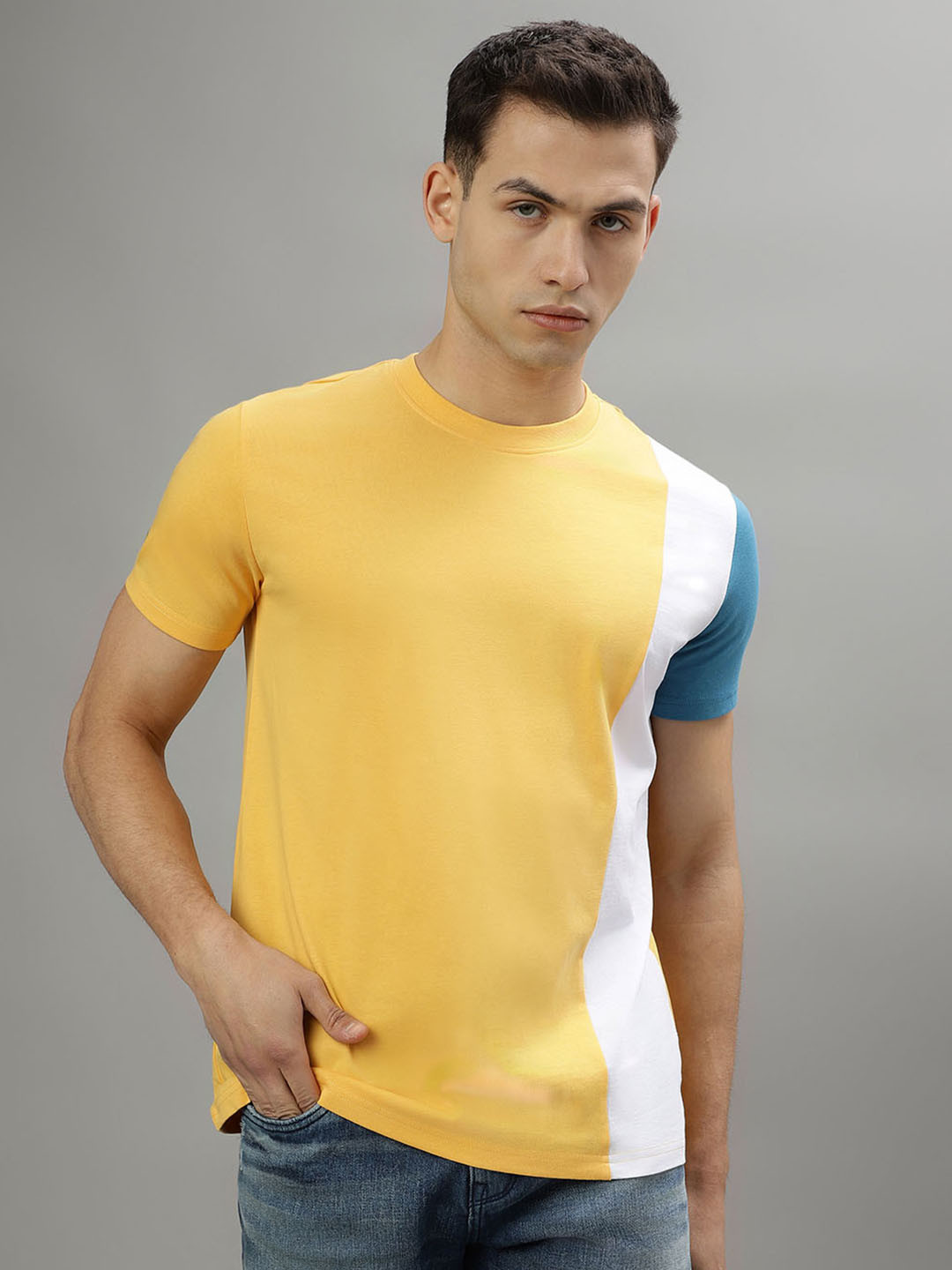 Iconic Colourblocked Cotton T-shirt