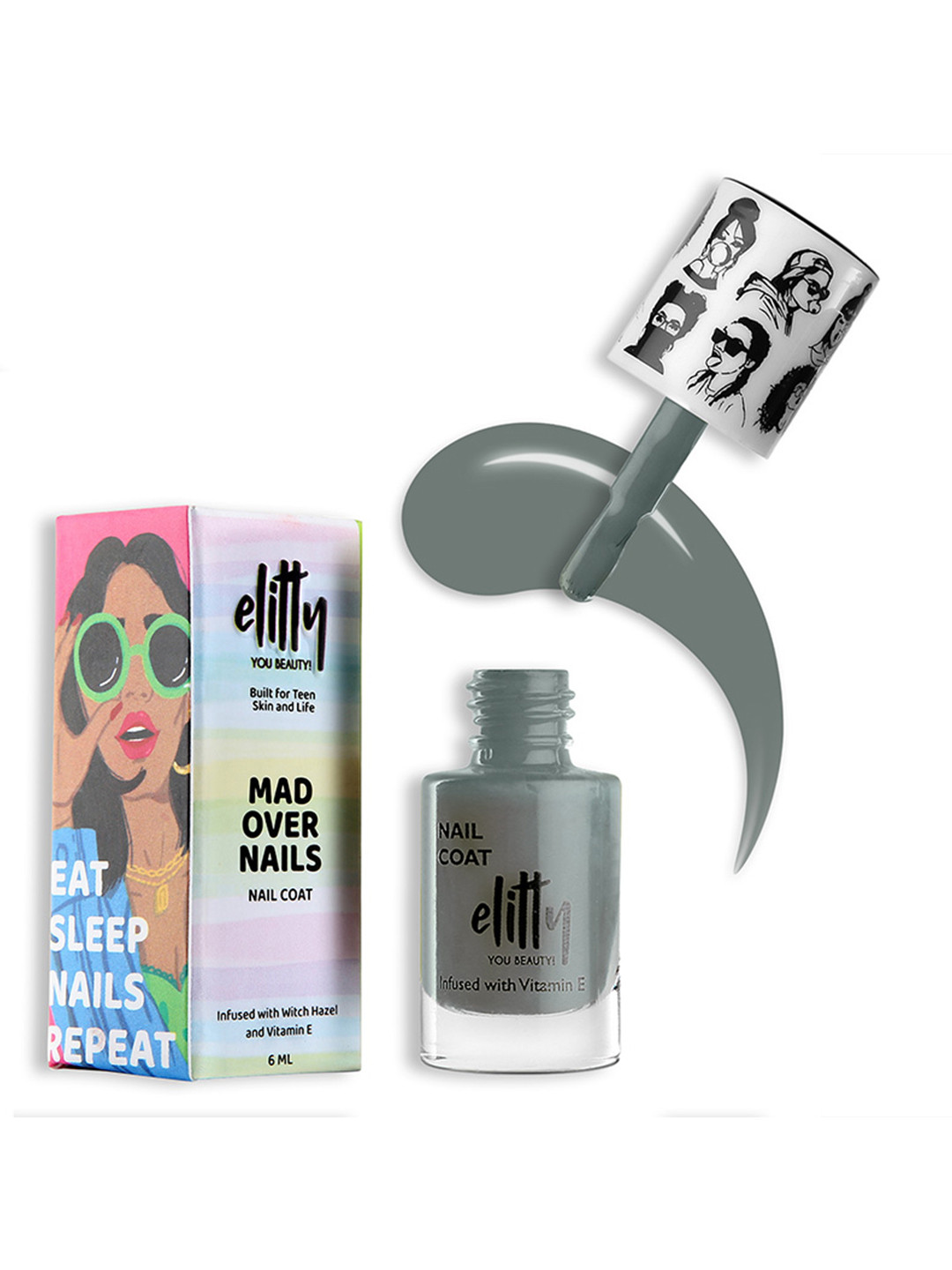 Elitty Mad Over Glossy Nail Polish - 6ml - Miss Steele