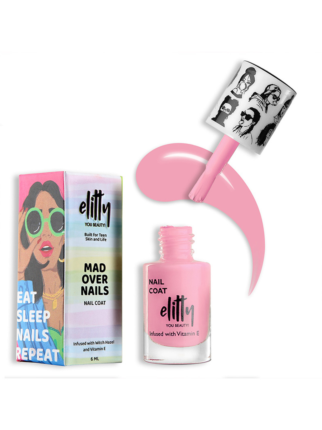Elitty Mad Over Glossy Nail Polish - 6ml - Self Starter