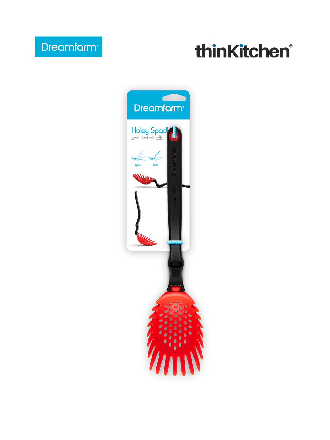 Dreamfarm Red & Black Silicone Holey Spadle