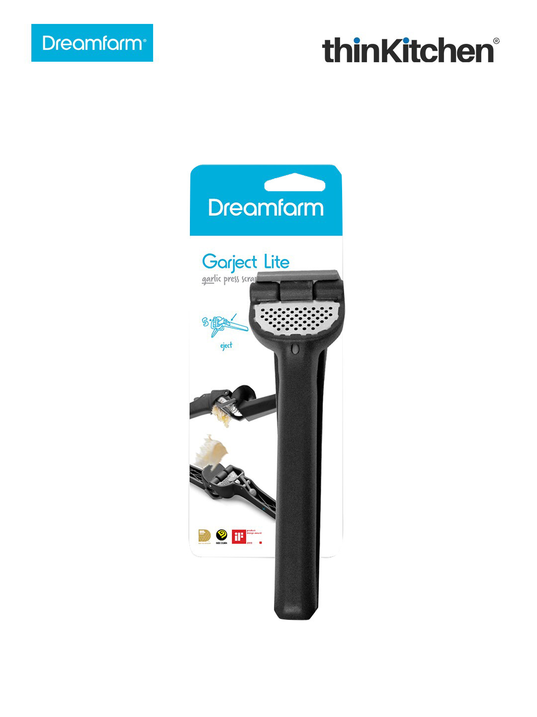 Dreamfarm Black Stainless Steel Garject Lite