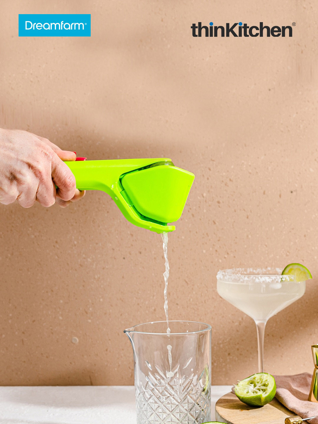 Dreamfarm Green Stainless-Steel Kitchen Lime Fluicer