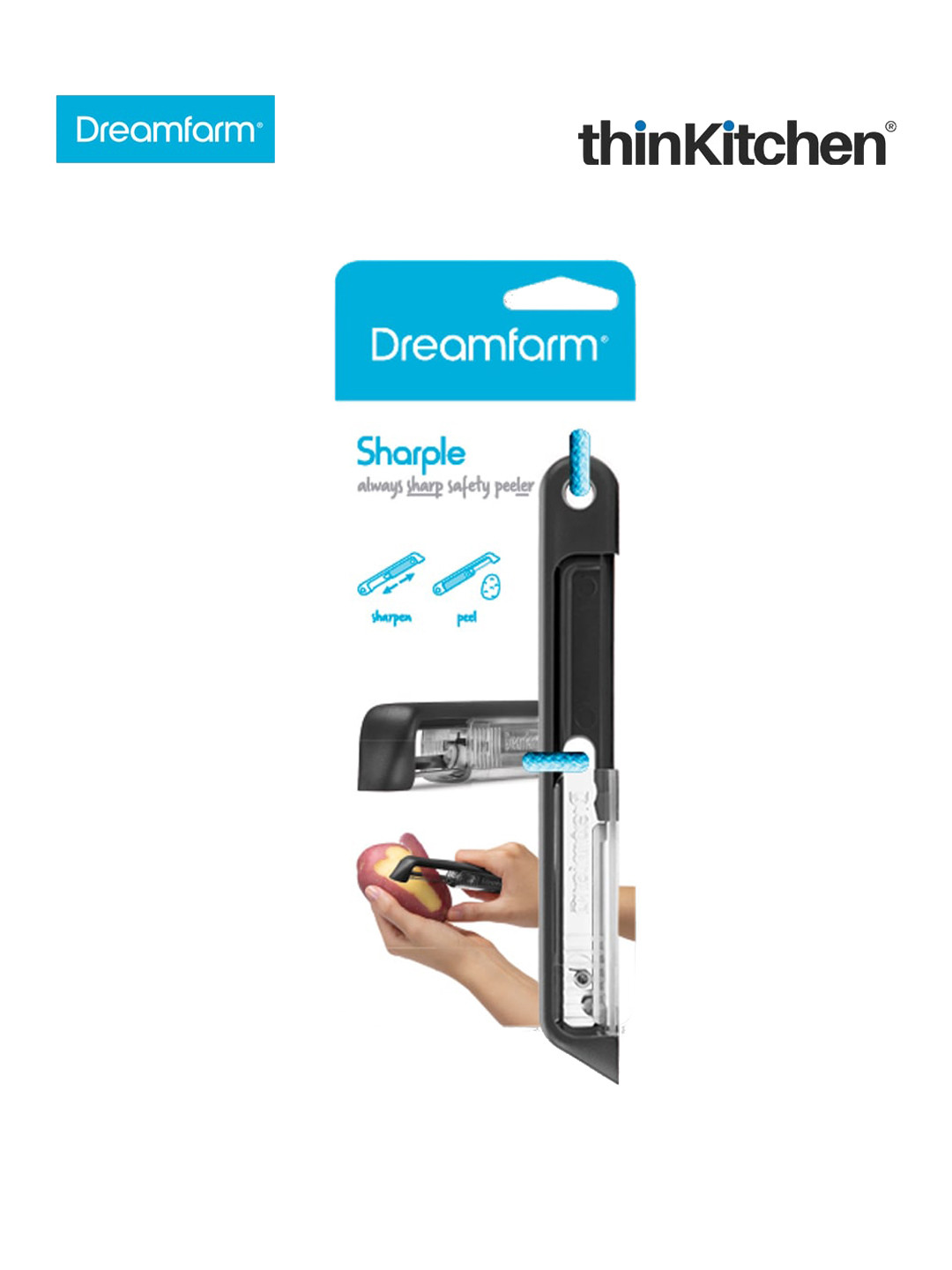 Dreamfarm Black Stainless Steel Kitchen Sharple Self