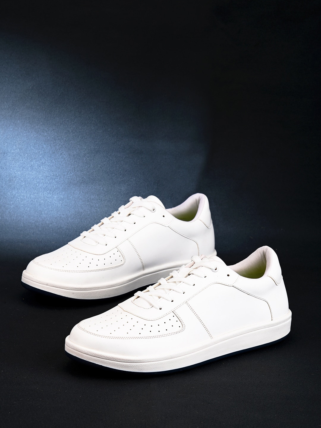 HRX by Hrithik Roshan Men White Perforated Lightweight Sneakers