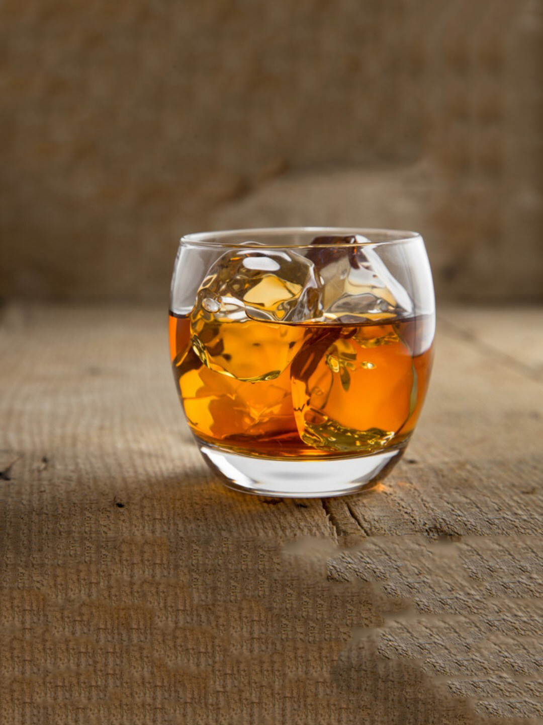 smart serve Set of 6 Lead-Free Round Crystal Whiskey Glasses - 320 ml