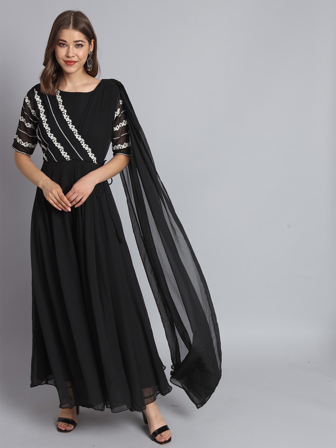 Fabcartz flared hotsell gown