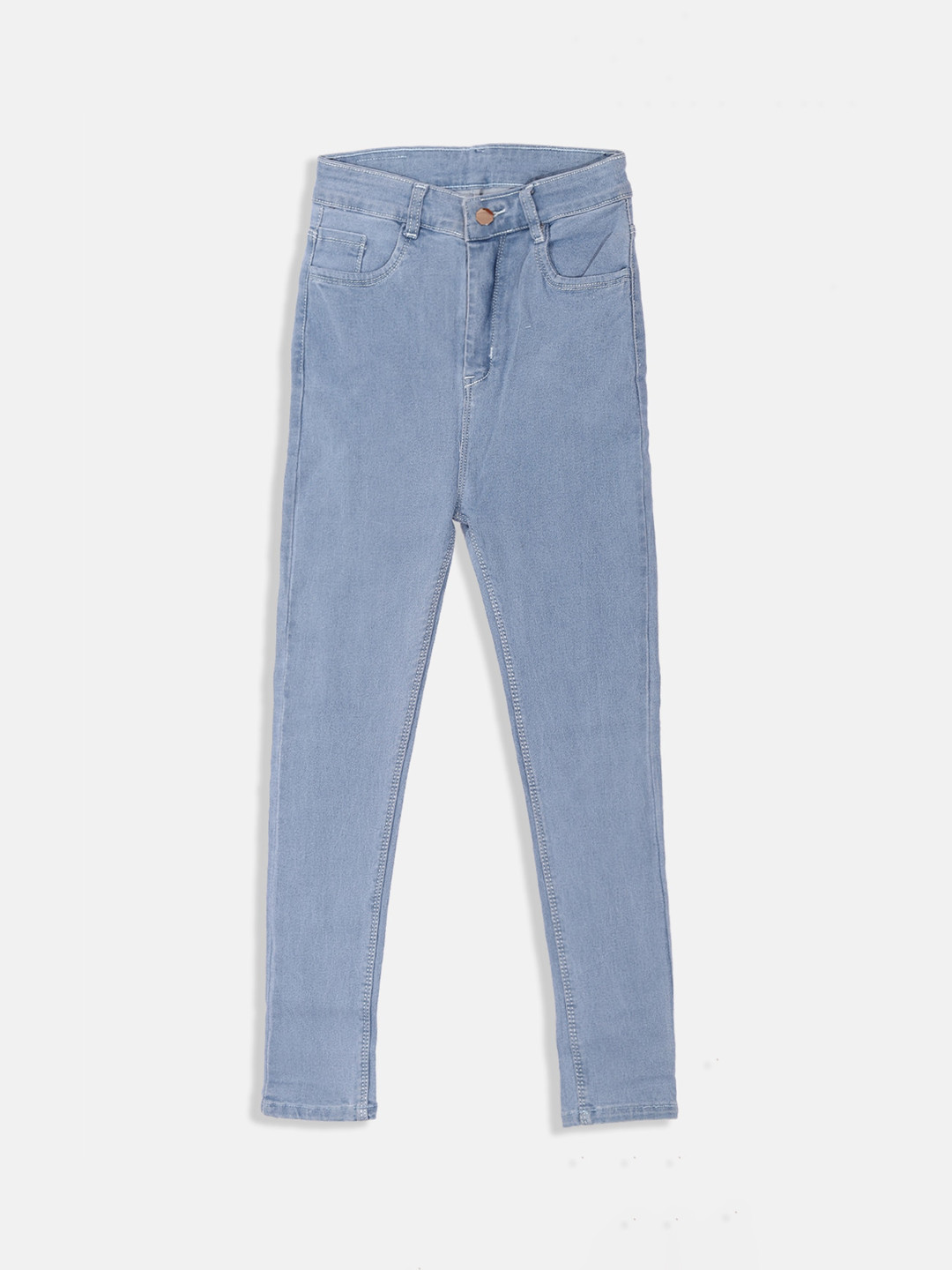 MANZON Girls Comfort Slim Fit Stretchable Clean Look Jeans