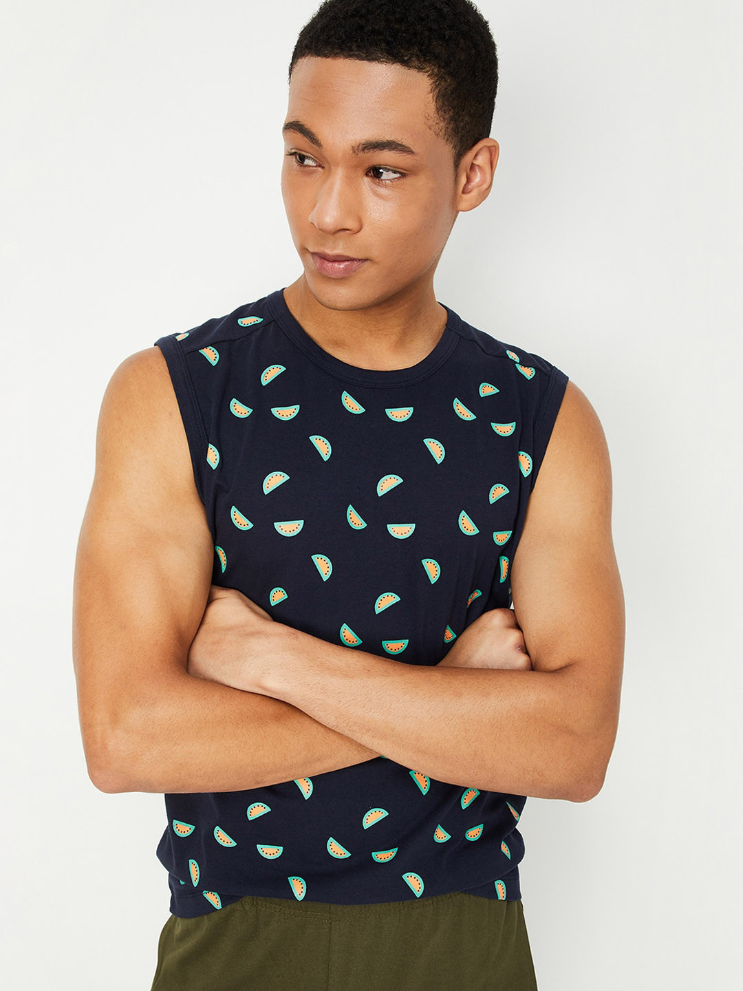 max Conversational Printed Sleeveless Lounge T-shirts