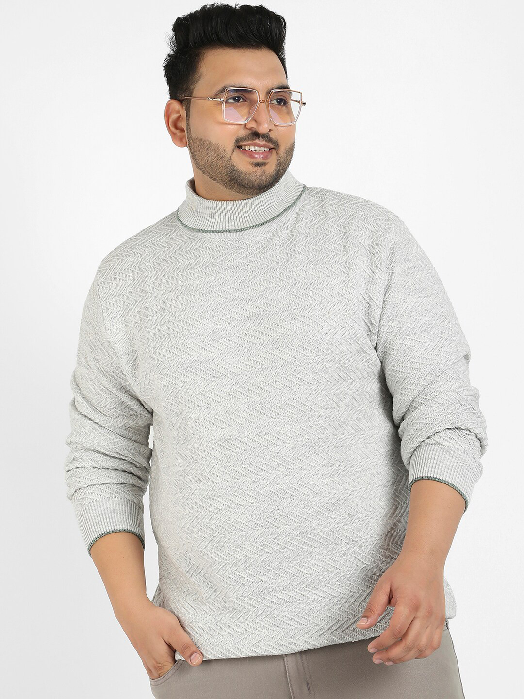 Instafab Plus Woollen Knitted Pullover