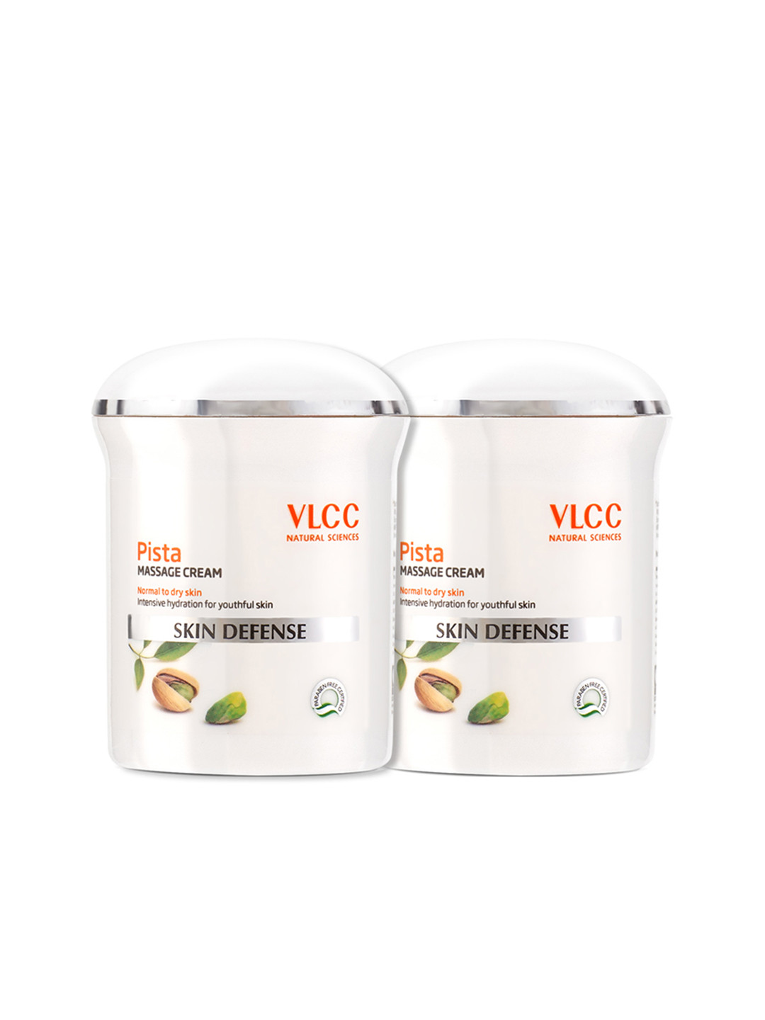 VLCC Set of 2 Skin Defense Pista Massage Cream for Normal to Dry Skin - 50g each