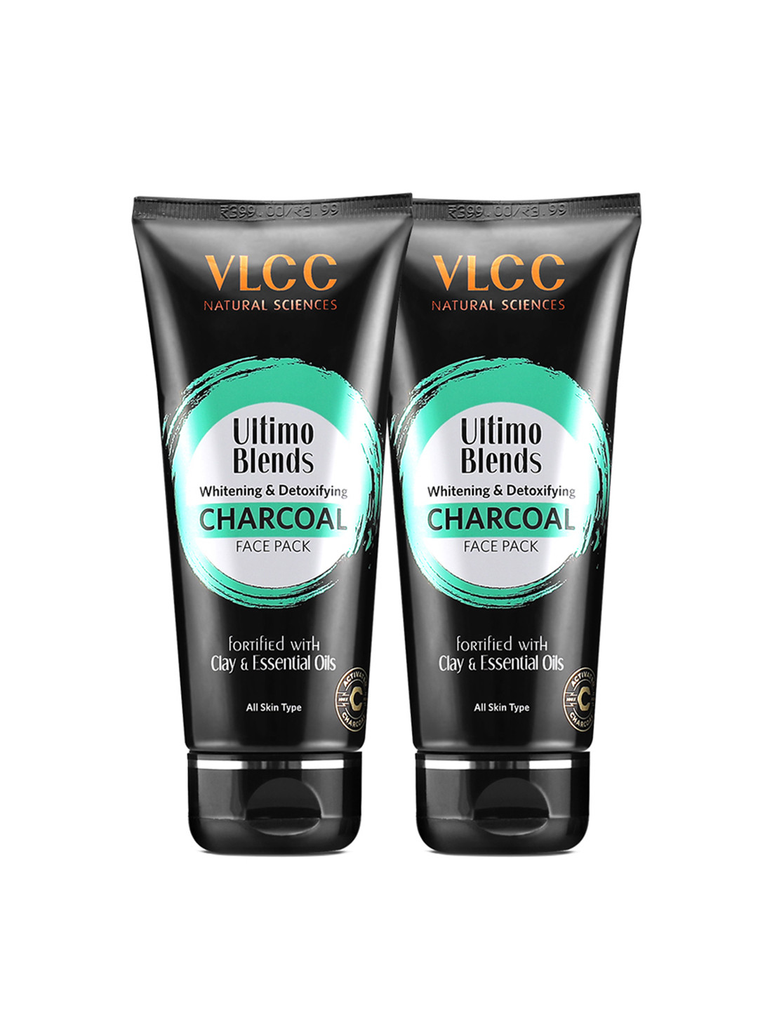 VLCC Set of 2 Ultimo Blends Charcoal Face Pack - 100g each