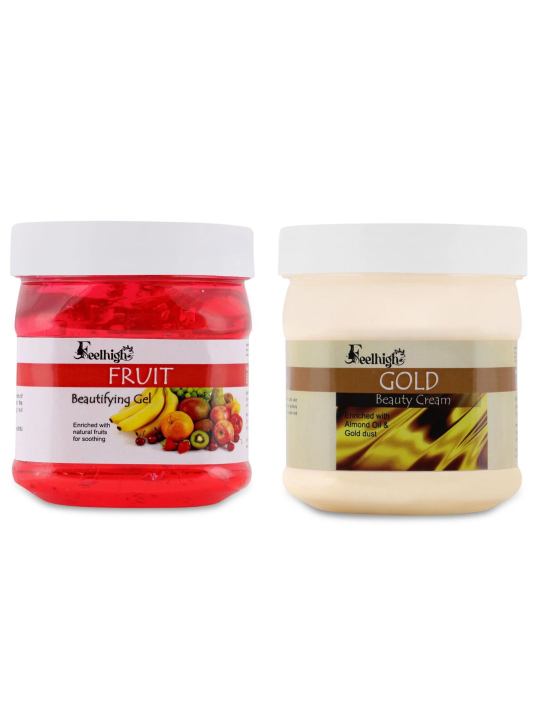 FEELHIGH Set Of 2 Fruit Gel And Gold Cream - 500gm + 500gm