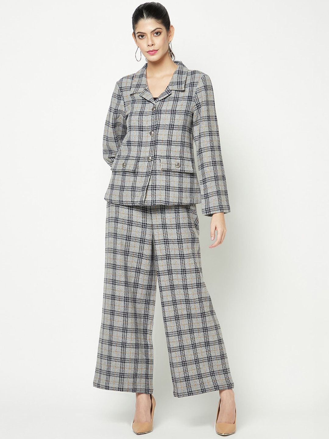 HOUSE OF S Checked Blazer With Trouser