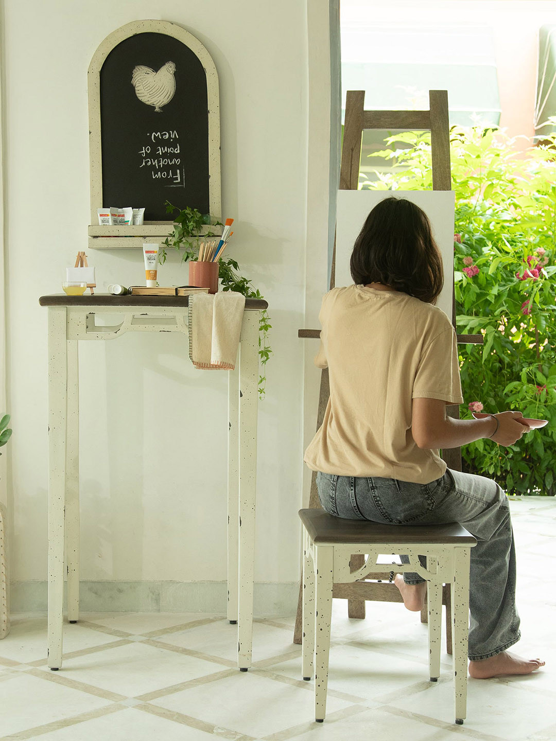 ellementry Wood Matte Hanging Hall Wall Hangings-28In