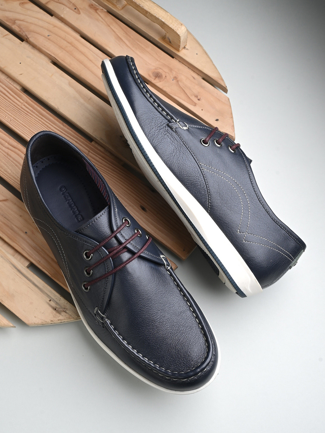 Overdrive Men Leather Lightweight Driving Shoes