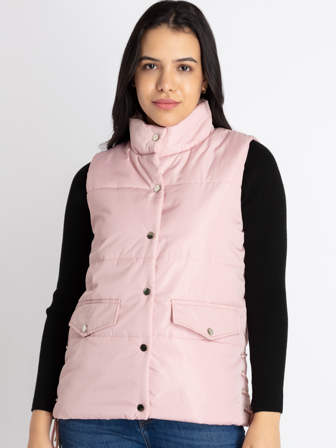 Status Quo Stand Collar Padded Jacket