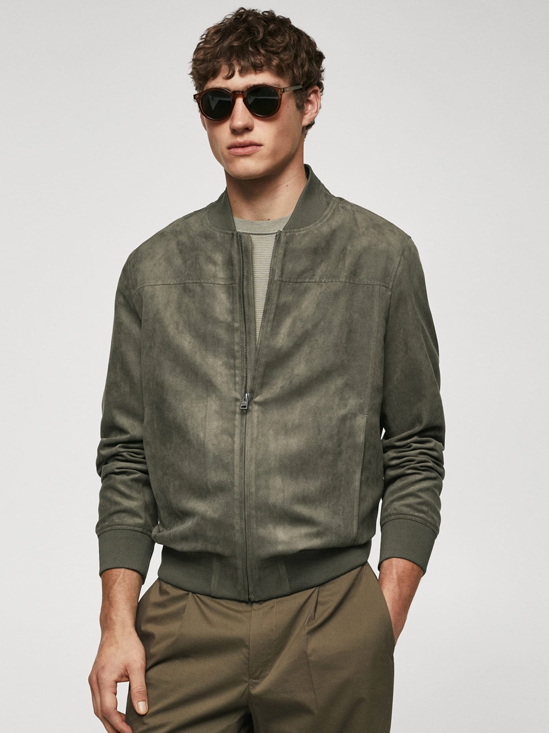 Mango man bomber clearance jacket