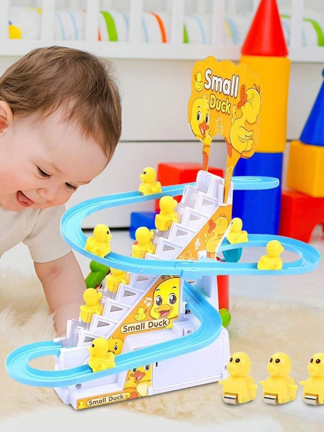 MUREN Stair Climbing Mini Duck Toy