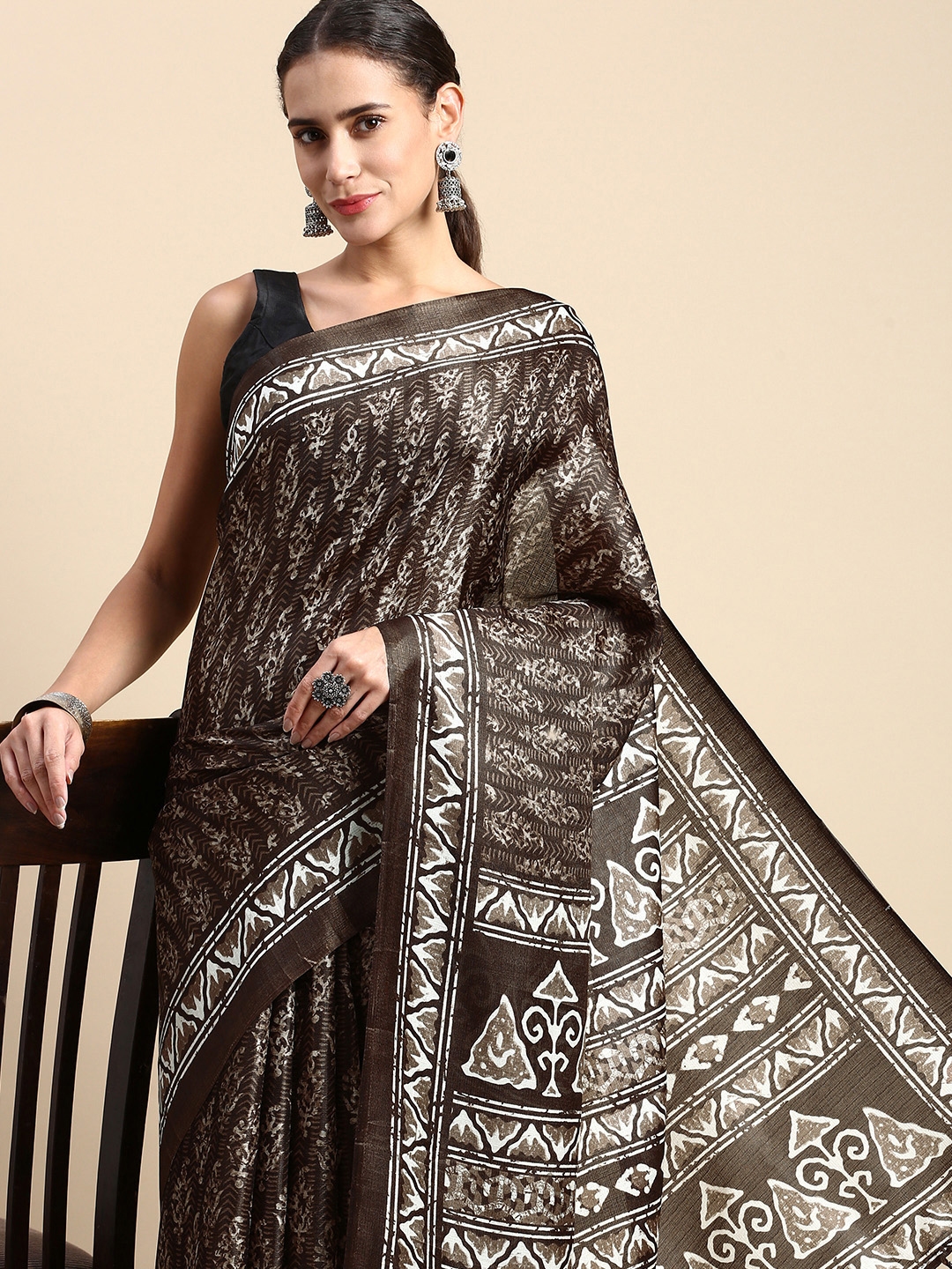 Buy Rani Saahiba Dabu Bhagalpuri Saree Sarees for Women 24216208