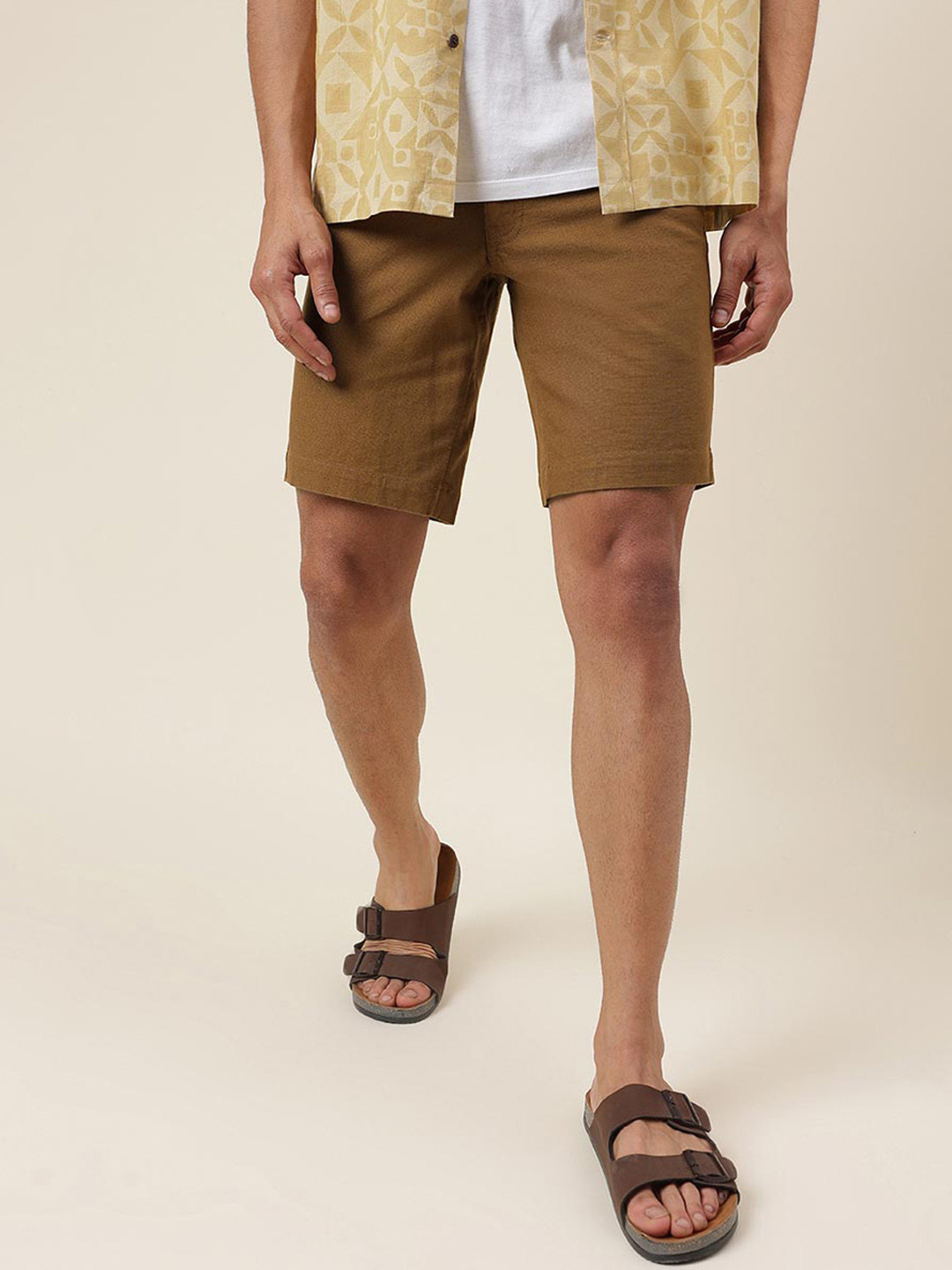Fabindia Men Cotton Chino Shorts