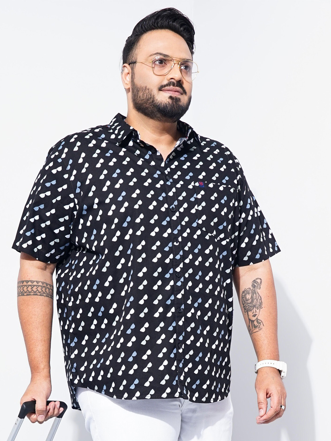 Hardsoda by The Indian Garage Co Conversational Printed Casual Shirt