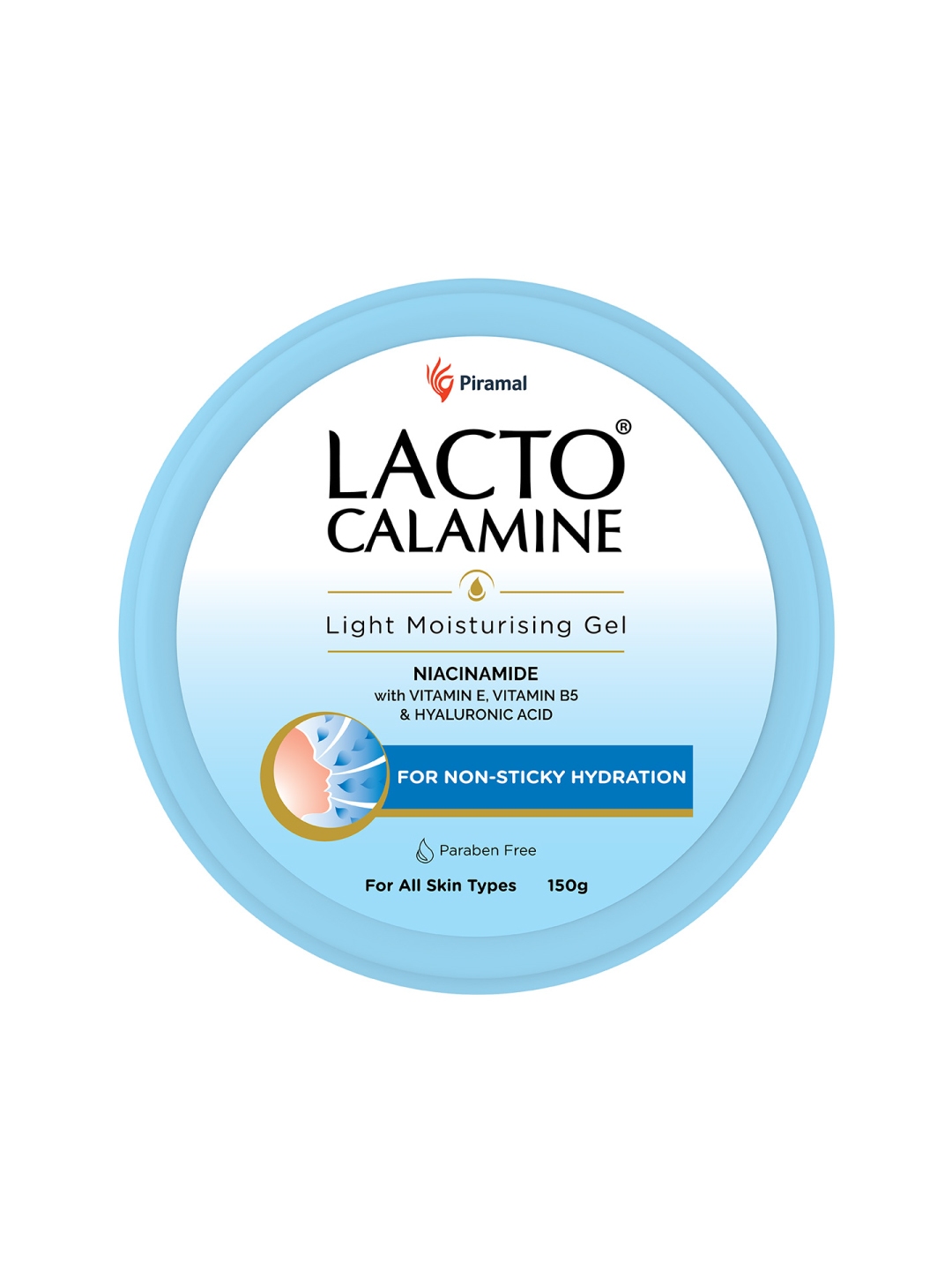 Lacto Calamine Light Moisturising Gel Cream with Niacinamide & Vitamin E -  150g