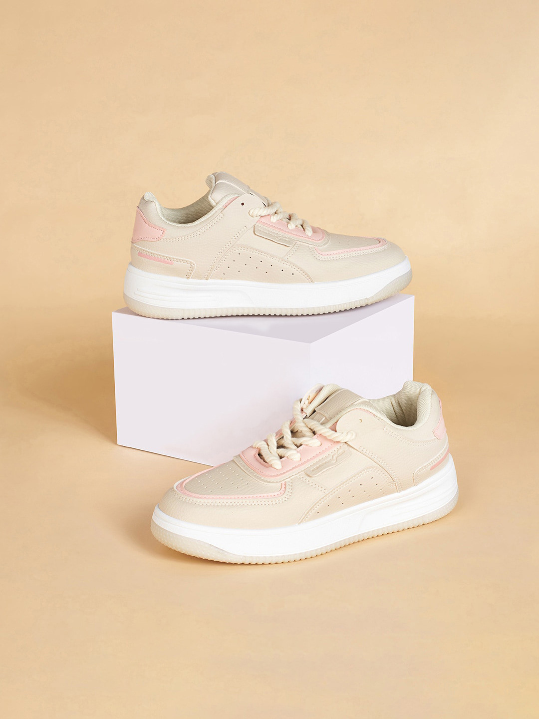Forever Glam by Pantaloons Women Colourblocked Lace-Up Sneakers
