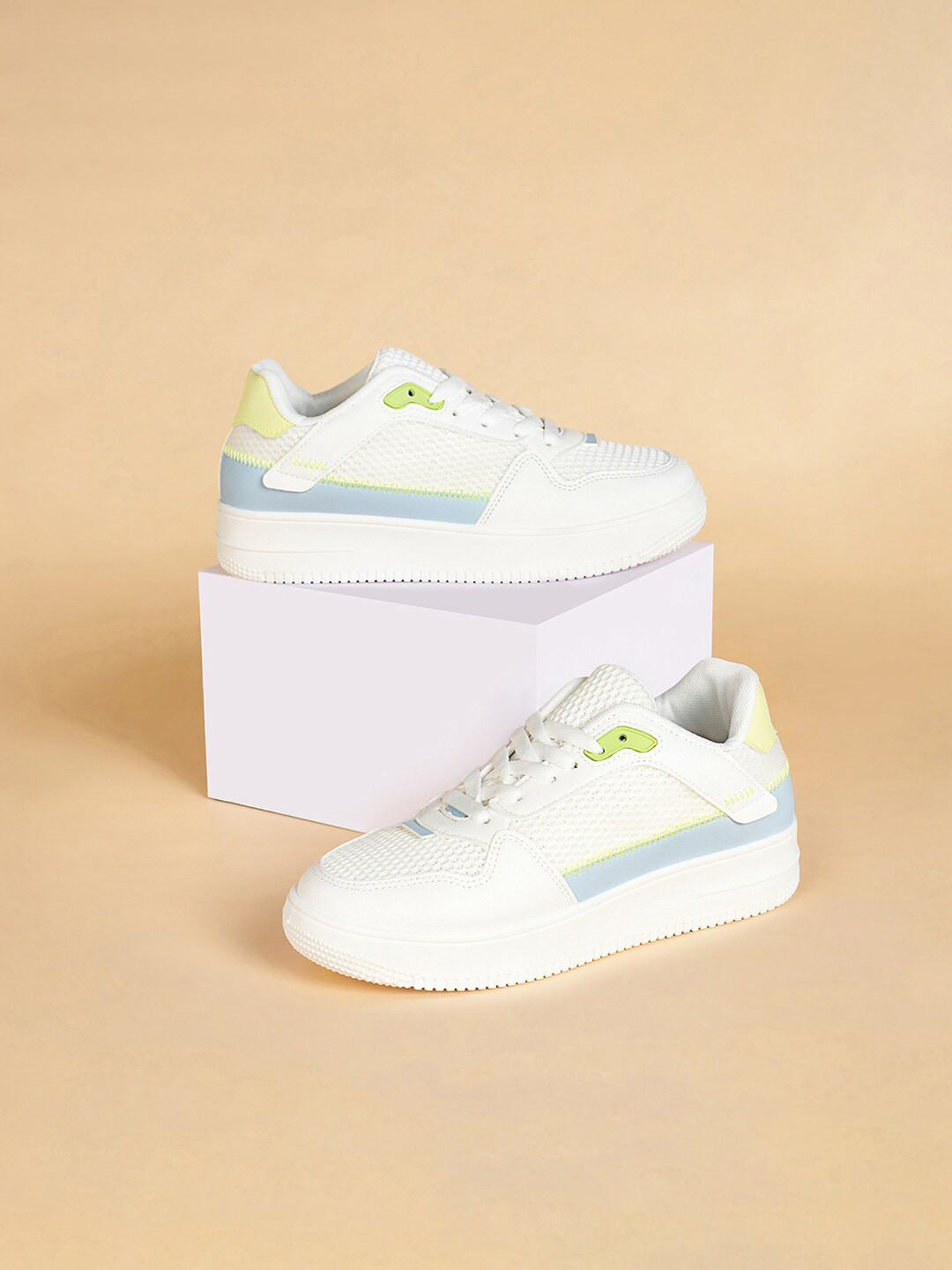 Forever Glam by Pantaloons Women Colourblocked Comfort Insole Basics Sneakers
