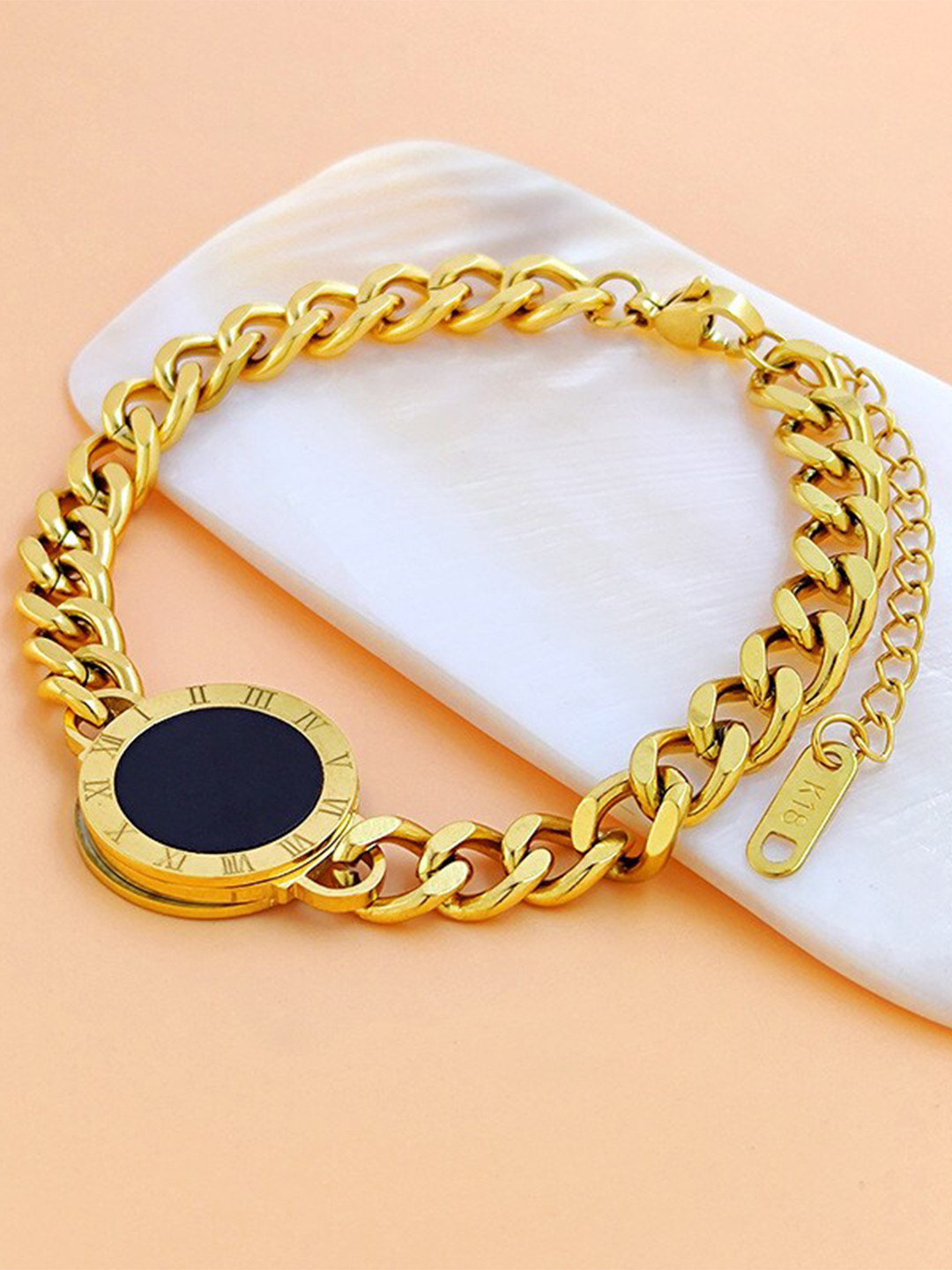 MYKI Gold Plated Stainless Steel Link Bracelet