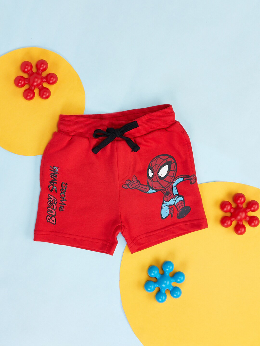 Pantaloons Baby Boys Spider Man Printed Cotton Shorts
