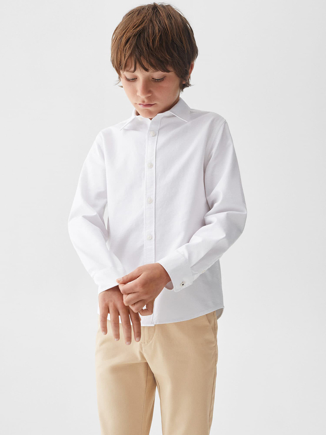 Mango Kids Boys Pure Cotton Opaque Casual Shirt